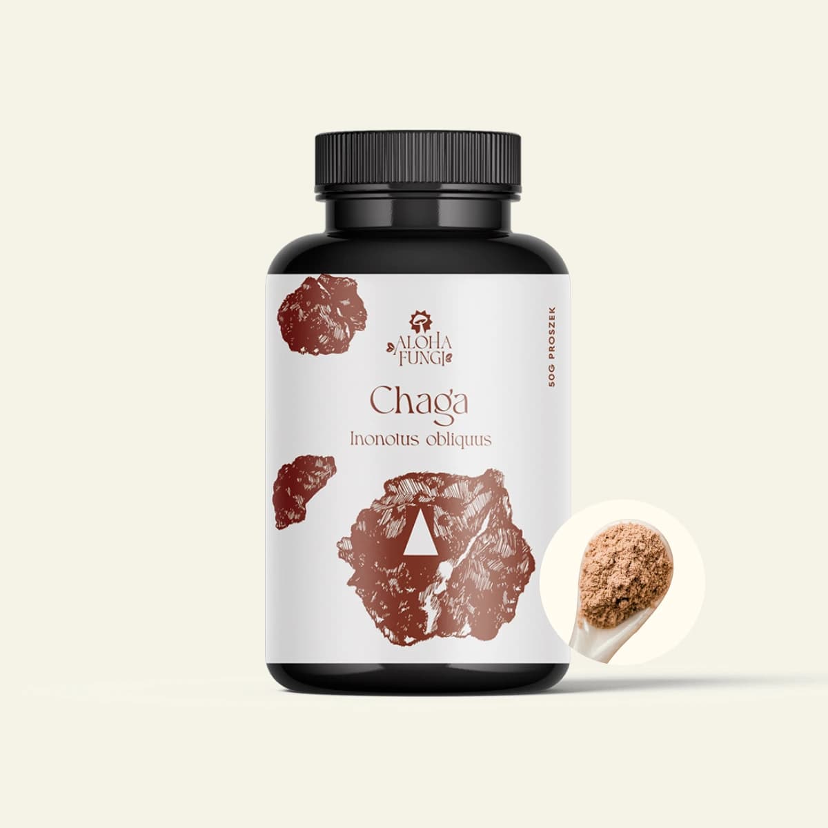 Chaga — opakowanie produktu Aloha Fungi