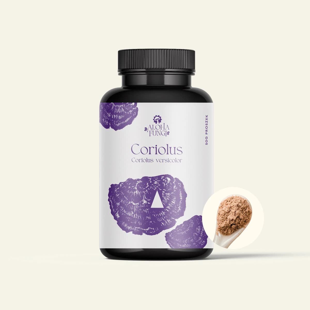 Coriolus — opakowanie produktu Aloha Fungi