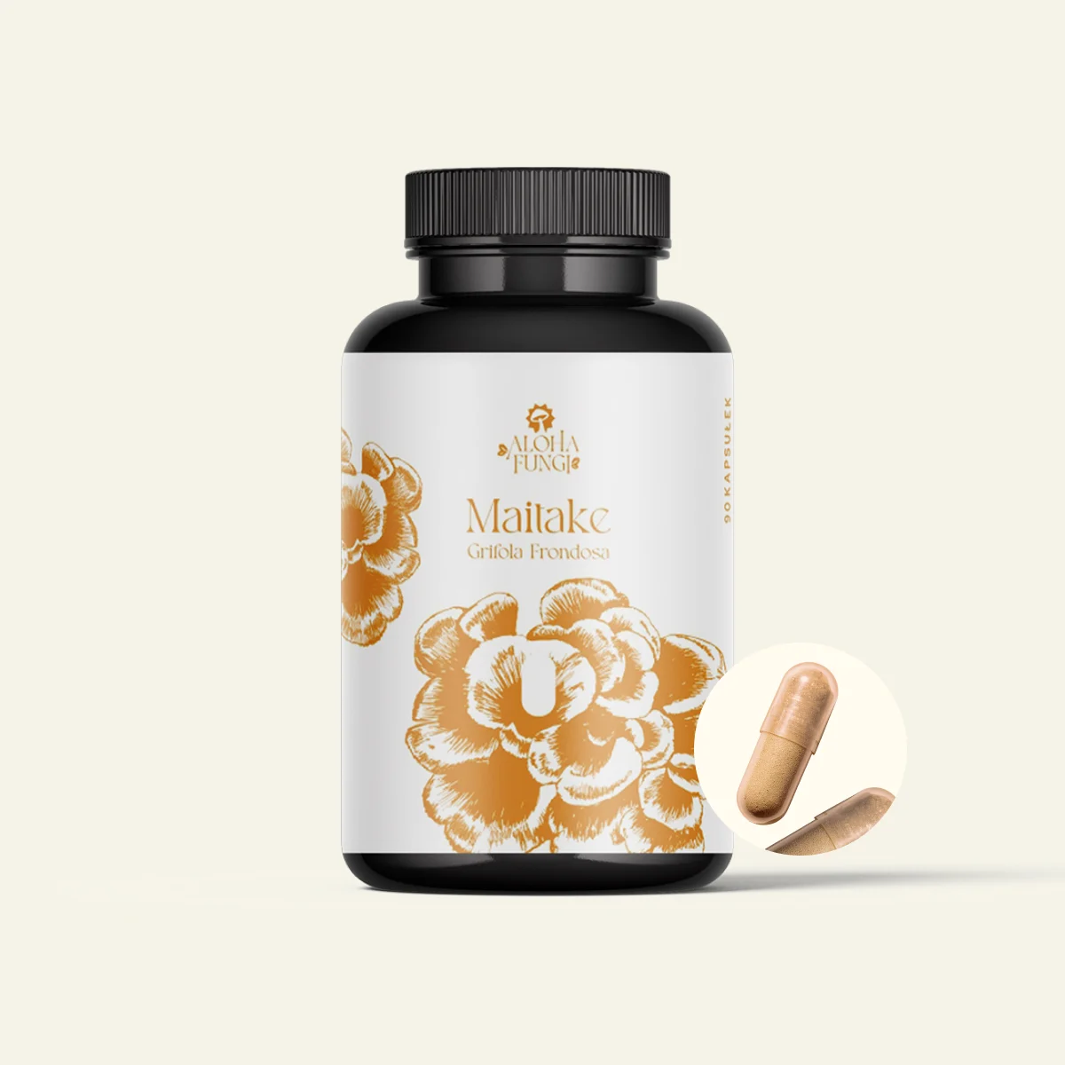 Maitake — opakowanie produktu Aloha Fungi