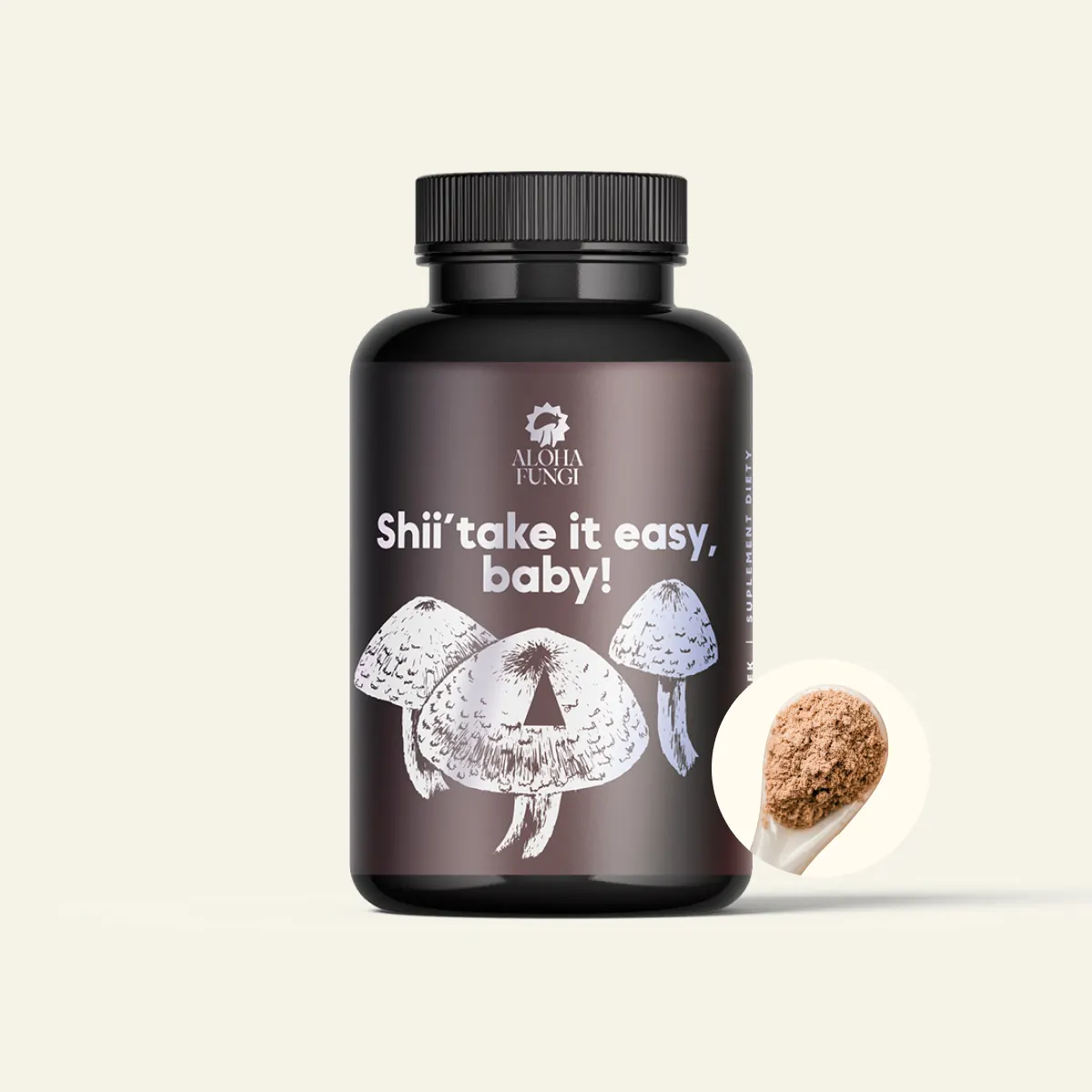 Shiitake — opakowanie produktu Aloha Fungi